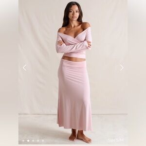 Indigo Luna Agni Skirt in Light Pink Lotus, S/M